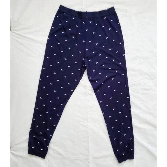 Lacoste‎ Men's Blue Crocodile Motif Pajama Lounge Sleepwear Jogger Pants Size M - Picture 3 of 8